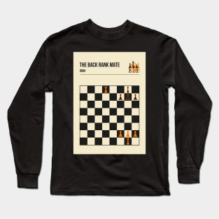 The Back Rank Mate Chess Checkmate Vintage Book Cover Poster Long Sleeve T-Shirt